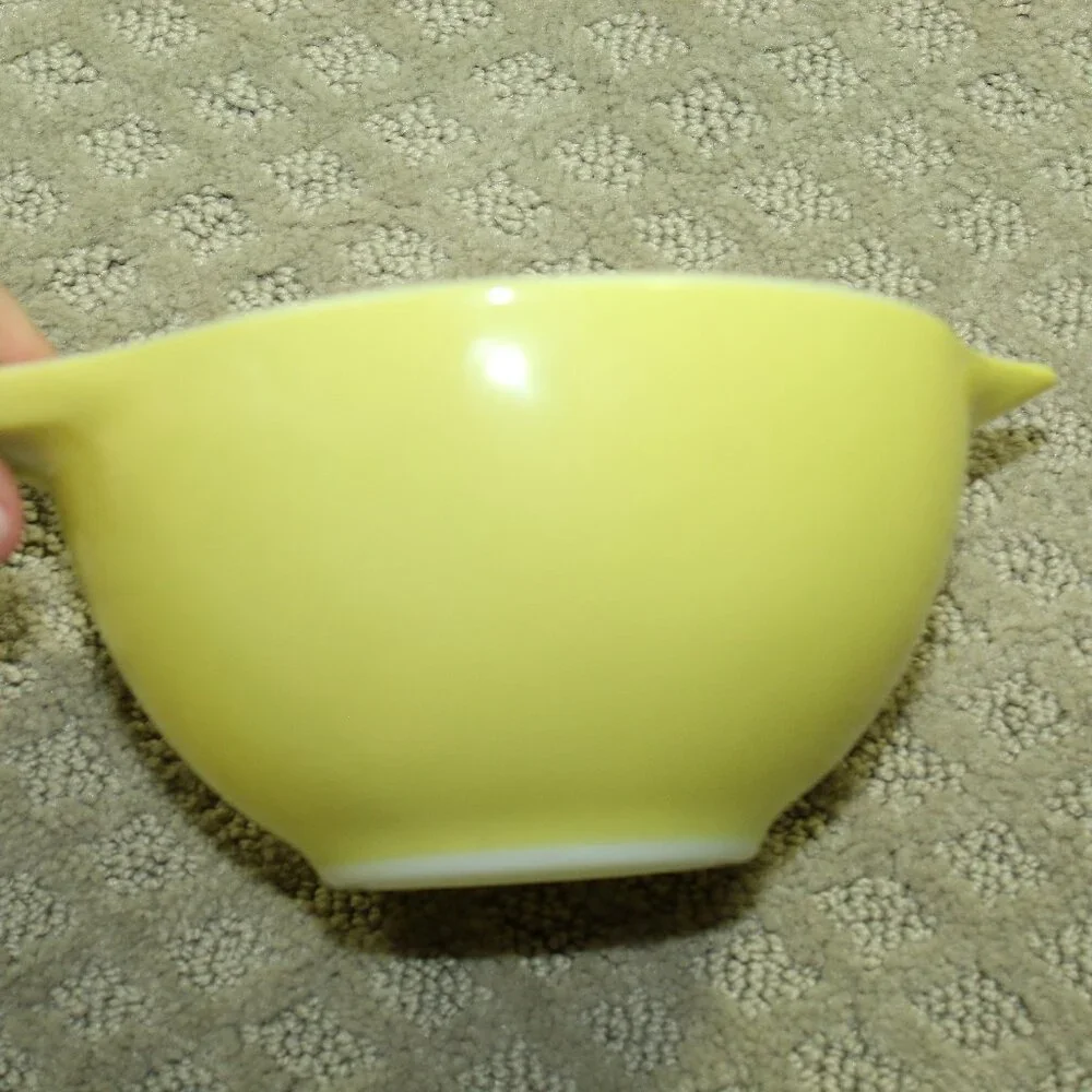 VINTAGE PYREX Set of 4 Verde Green Cinderella Nesting Mixing Bowls 441 - 444